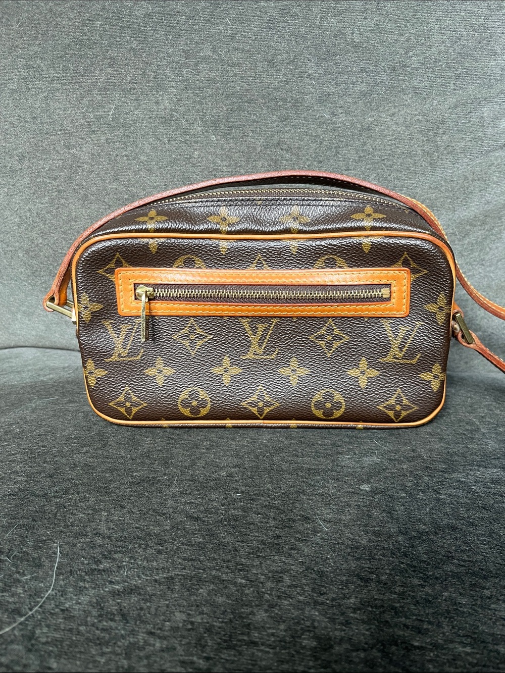 LOUIS VUITTON Pochette Cite Shoulder Bag Brown Monogram Canvas LV Handbag M51183